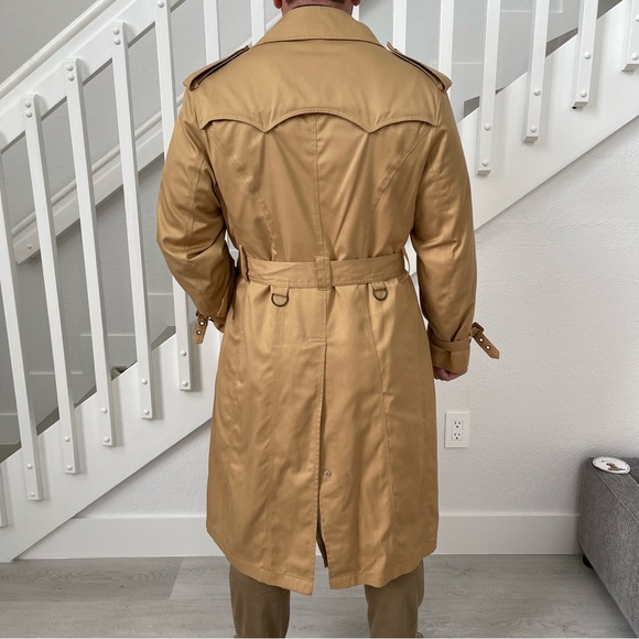 John Weitz Harbor Master Vtg 70’s Trench Coat w/ Removable Wool Lining Sz 44R - Picture 4 of 16